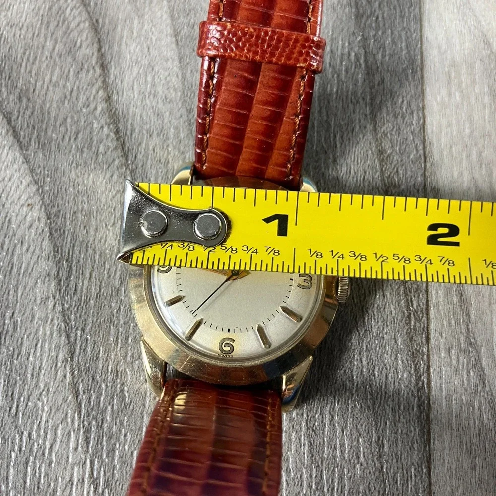 Vintage Wittnauer Men's Automatic Watch 17 Jewels 10K Gold Filled Swiss 1950s